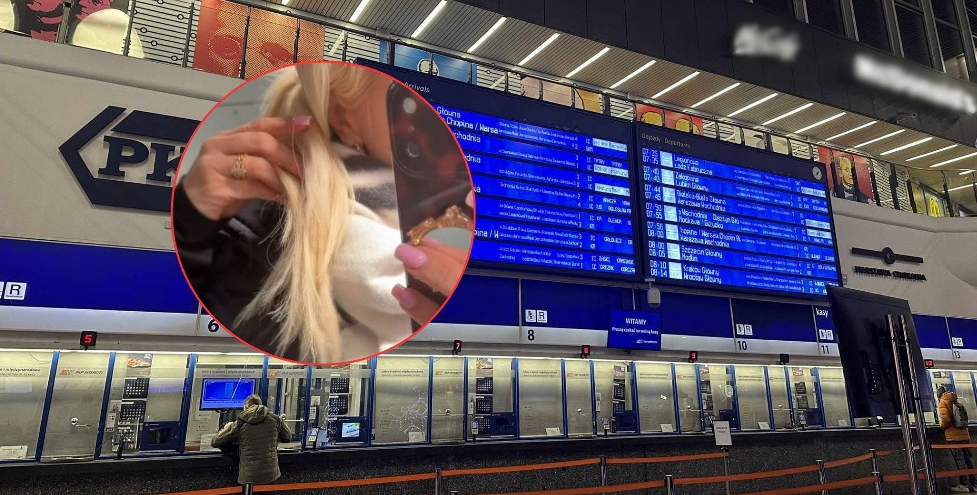 Nieznajoma podpaliła jej włosy na Dworcu Centralnym. „Poczułam okropny smród”