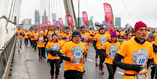 Dziś 20. Bieg WOŚP „Policz się z cukrzycą”. Zamknięte ulice i objazdy w Warszawie