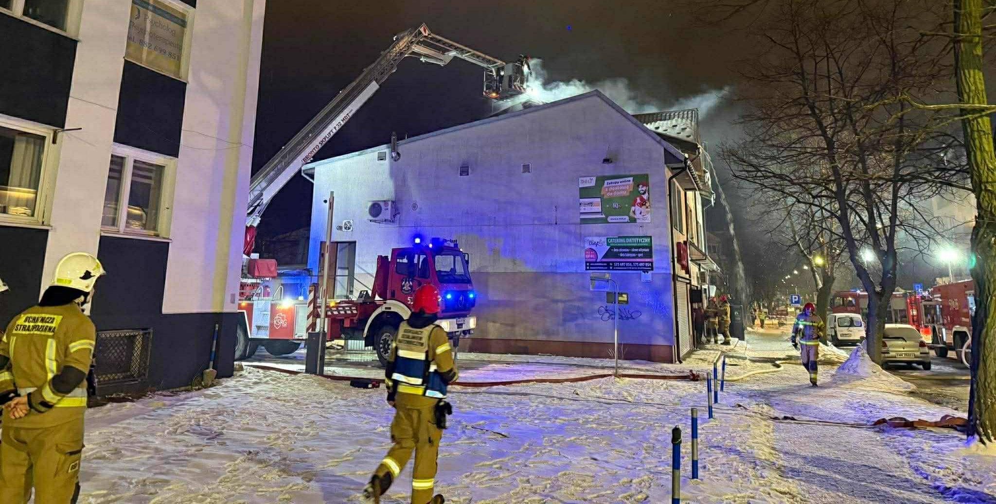 Pożar w domu jednorodzinnym w Mińsku Mazowieckim