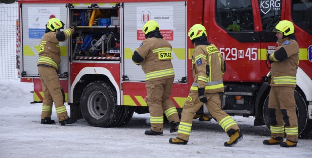 Stan alarmowy na rzece Mławka przekroczony. Strażacy w gotowości