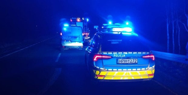 Tragiczny wypadek pod Skaryszewem. Nie żyje motocyklista