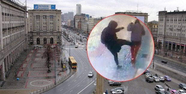 Brutalny atak na kobietę w centrum Warszawy. Policja opublikowała nagranie