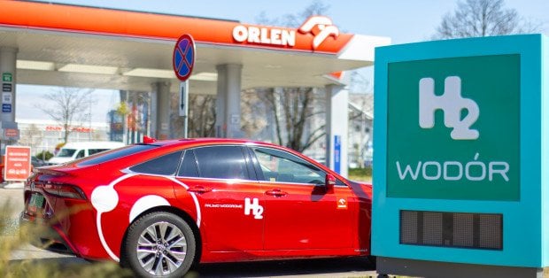 W Płocku otwarto stację tankowania wodoru. Pierwszą na Mazowszu w sieci Orlenu