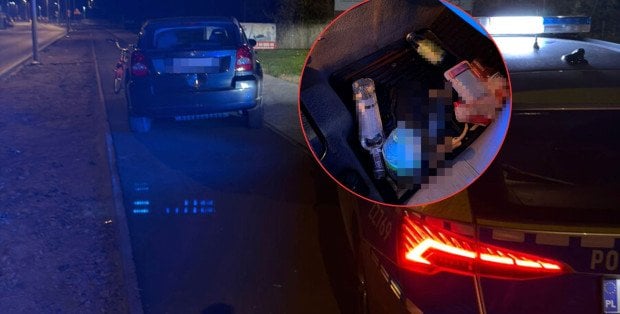 Wiozła pijaną koleżankę i pustą butelkę po wódce. Sama miała 3 promile
