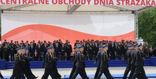 Są filarami naszego bezpieczeństwa. Centralne Obchody Dnia Strażaka w Warszawie
