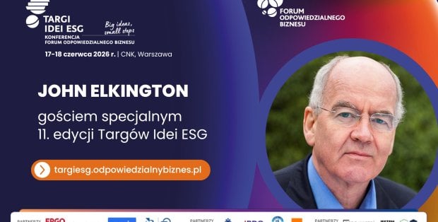 John Elkington, ojciec chrzestny zrównoważonego rozwoju, gościem specjalnym Targów Idei ESG 2026