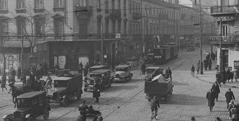 Taksówki w przedwojennej Warszawie. Były trzy postoje