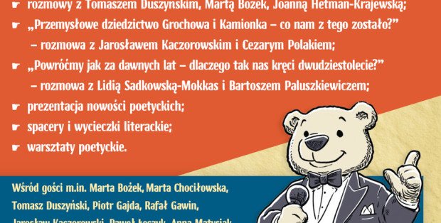 Jak co roku zapraszamy kameralny Festiwal Literacki im. Miśka z Męcińskiej.