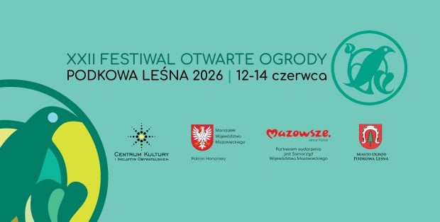 60 powodów by w dniach 12-14 czerwca odwiedzić Podkowę Leśną. XXII Festiwal Otwarte Ogrody zaprasza.