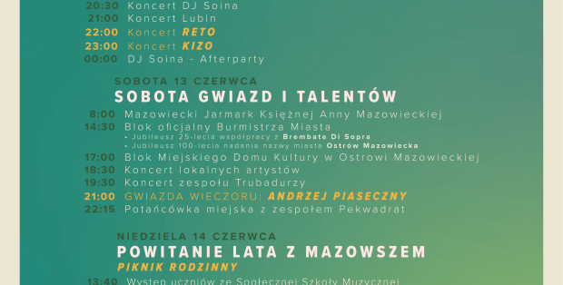 22. Dni Ostrowi Mazowieckiej – największe święto miasta