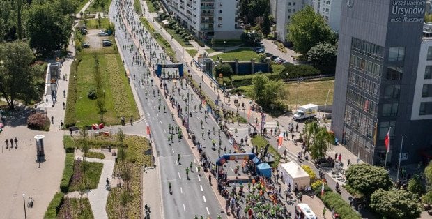 Biagacze na ulicach Ursusa, Śródmieścia i Ursynowa. Weekendowe utrudnienia