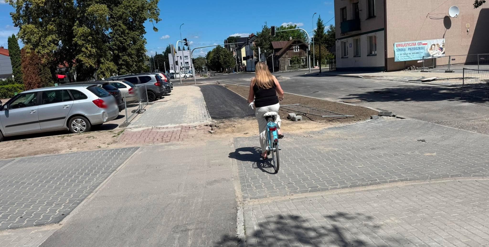 Miały być połączone w jedną nitkę. Drogi rowerowe w Wołominie minęły się o metr