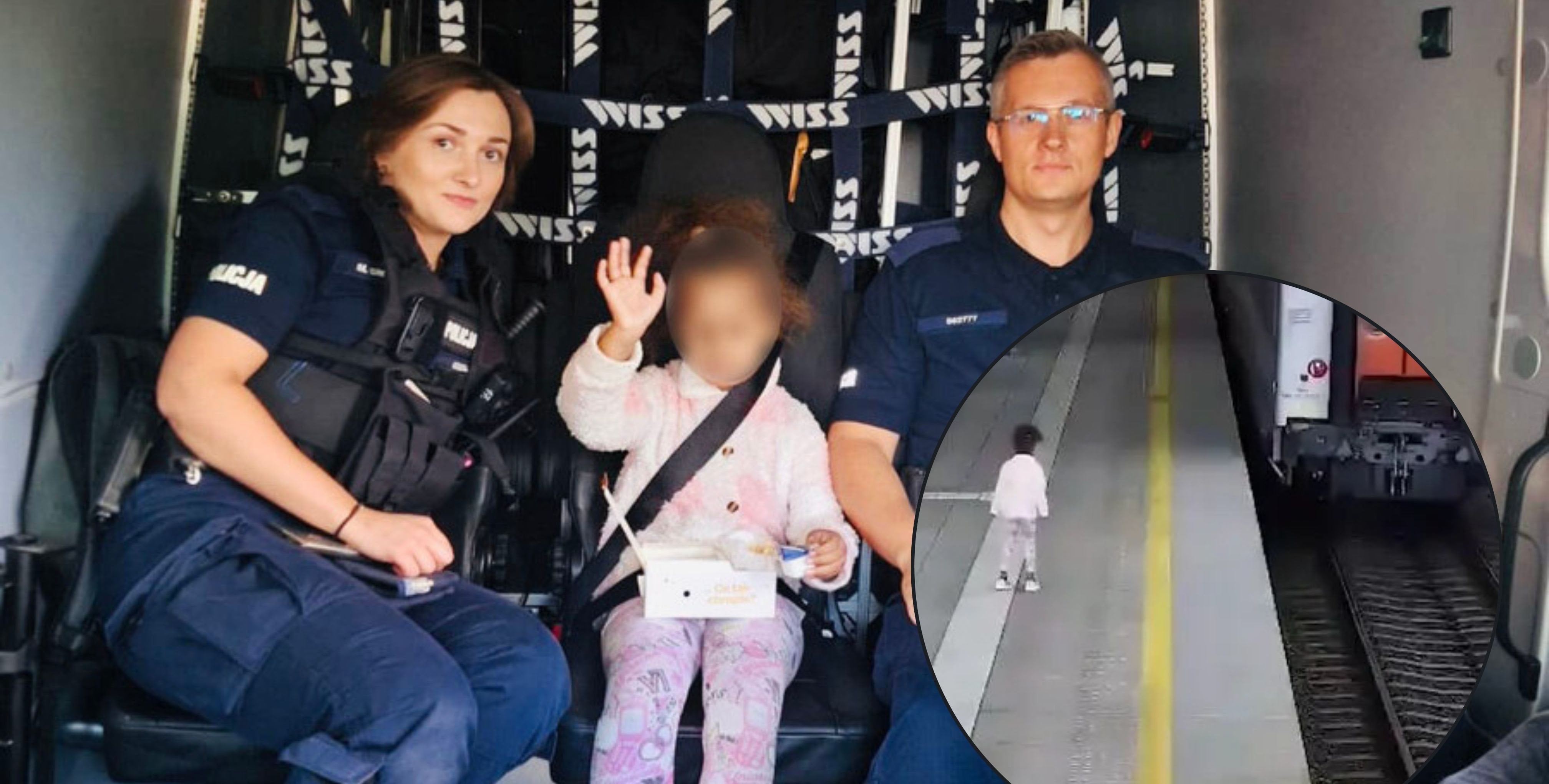 5-latka została na peronie, pociąg z jej rodzicami odjechał. Dziewczynką zajęli się policjanci