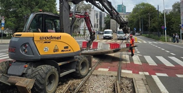 Ulica Stawki bez tramwajów. Trzy linie na objazdach