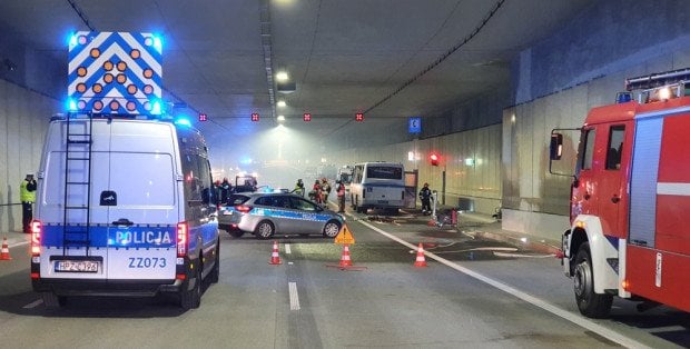 Utrudnienia na POW. Tunel pod Ursynowem całkowicie zamknięty przez kilka godzin