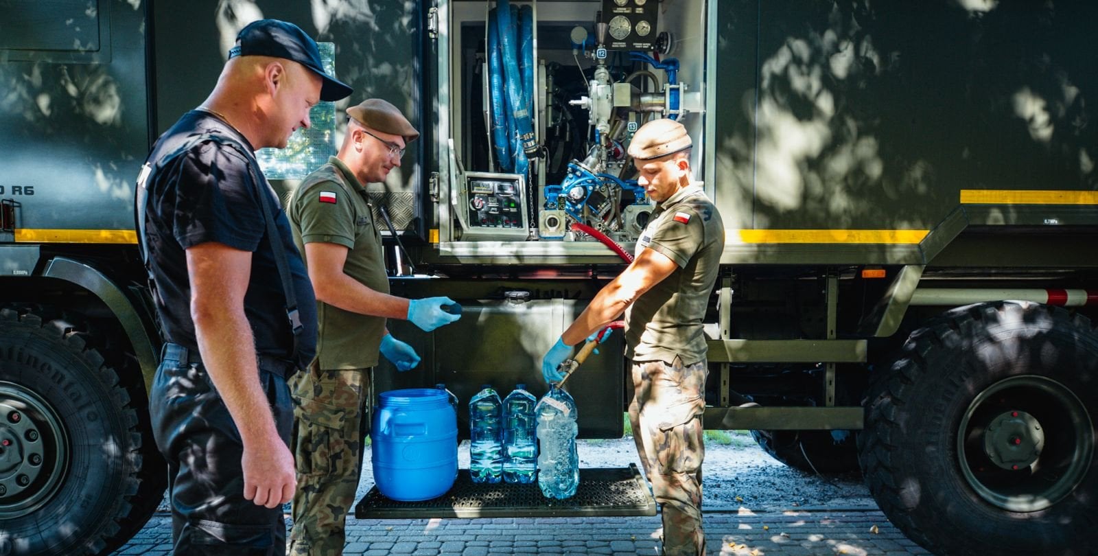Od kilku dni mieszkańcy pozostają bez wody. Z pomocą ruszyli Terytorialsi