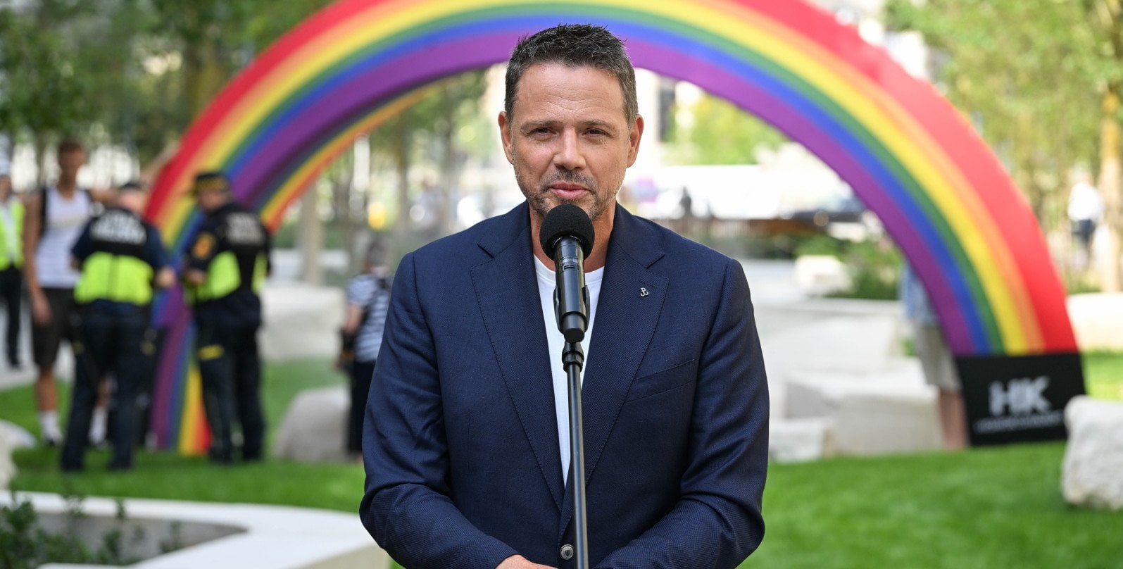 Aktywiści zakłócili konferencję prezydenta Warszawy. "Żyjemy w wolnym mieście"