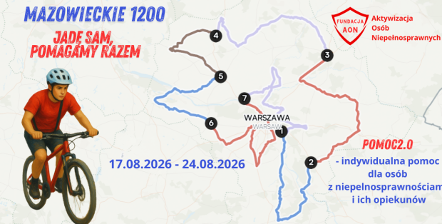 1200 kilometrów, 40 miast Mazowsza i cel, który zmienia życie