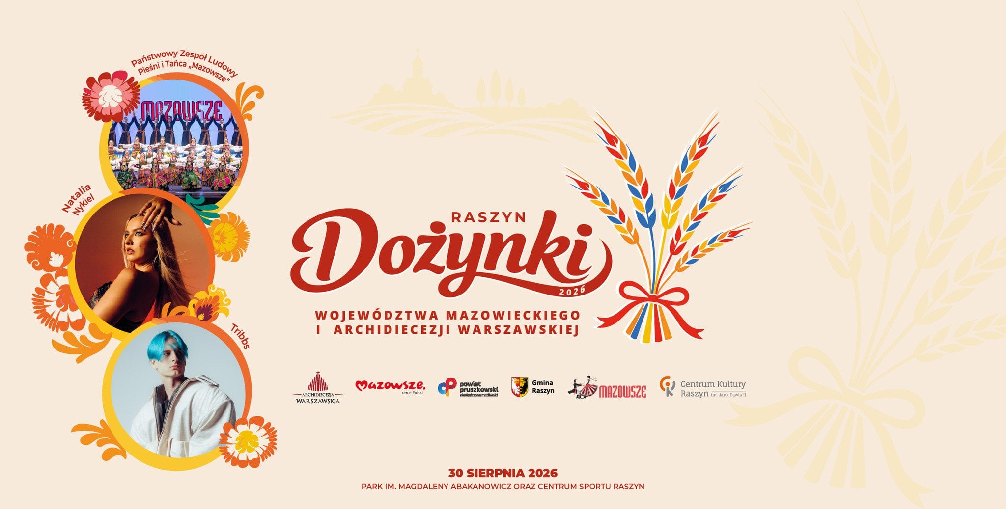 Dożynki Województwa Mazowieckiego 2026 wypełnią atrakcje. Nie zabraknie uroczystego korowodu i koncertów gwiazd