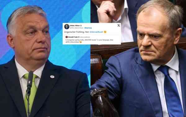 Starcie premierów Polski i Węgier na X! „Herr Donald Tusk”