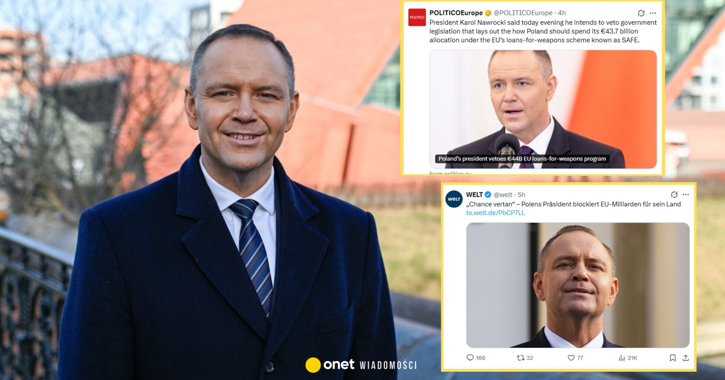 European media comment on Karol Nawrocki's announcement. "He sees the SAFE program as a Trojan horse".