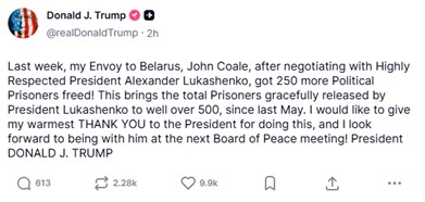 Donald Trump dziękuje Łukaszence. „Z niecierpliwością czekam na spotkanie”