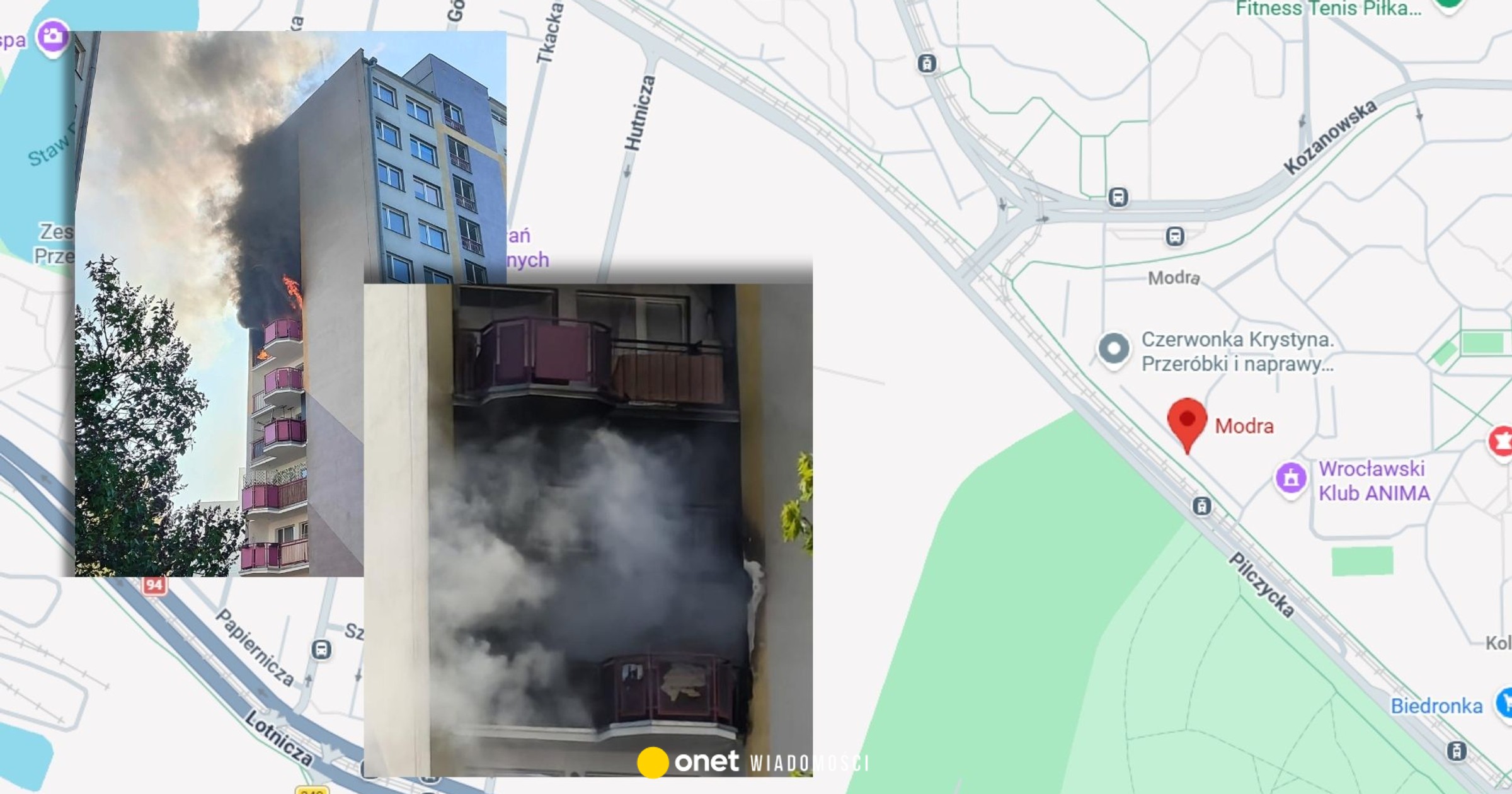 „Ogień był straszny”. Pożar wieżowca we Wrocławiu
