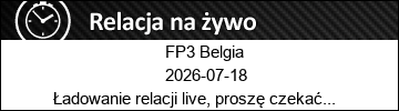 3. trening przed GP Belgii F1