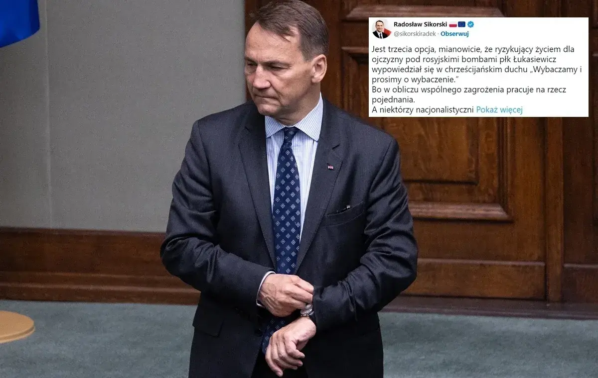 Shock! Sikorski fiercely defends his subordinate after words about Volhynia