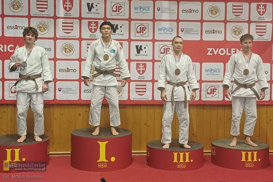 Medale judoków MOSiR Bochnia w Bytomiu i na Słowacji