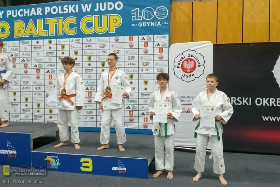 Brązowy medal i punktowane miejsce judoków MOSiR Bochnia w Pucharze Polski Baltic Cup 2026