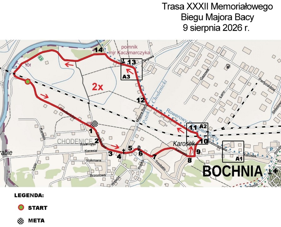 XXXII Memoriałowy Bieg Majora Bacy w Bochni. Program, zapisy i atrakcje