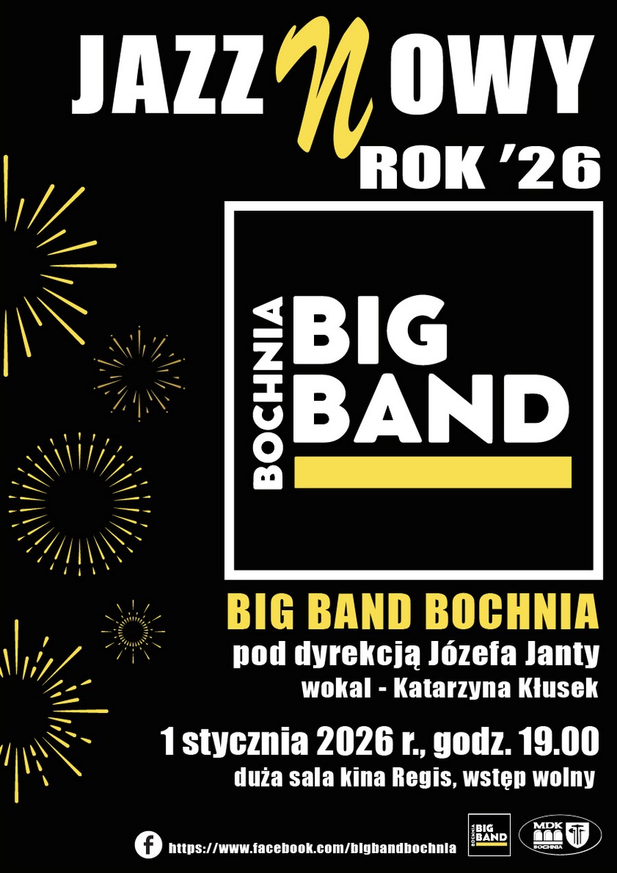W czwartek noworoczny koncert Big Bandu Bochnia w kinie Regis