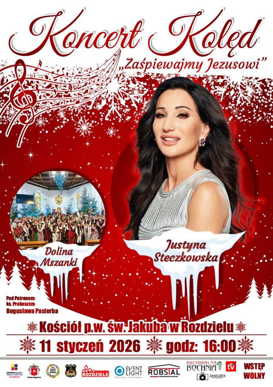 Justyna Steczkowska zaśpiewa w Rozdzielu. Koncert kolęd w niedzielę 11 stycznia