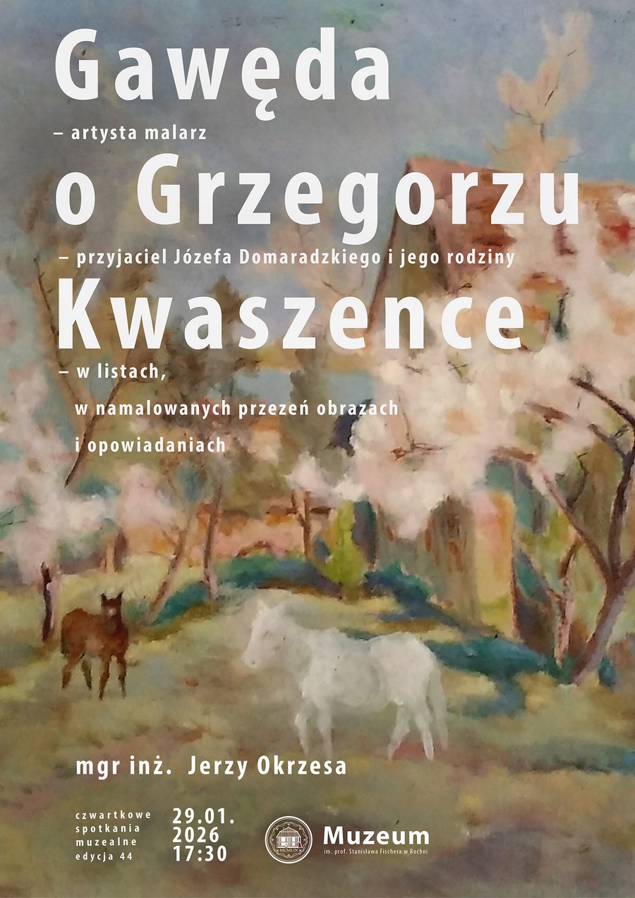 Czwartkowe Spotkania Muzealne wracają. Gawęda o Grzegorzu Kwaszence w Muzeum w Bochni