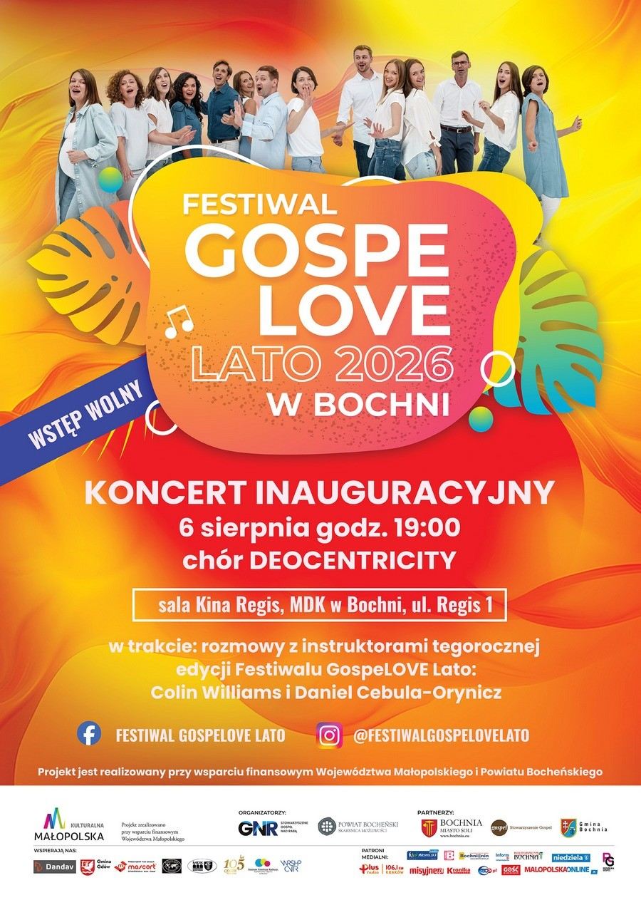Gospelowe Lato wraca do Bochni. Wielki finał festiwalu już 9 sierpnia – PROGRAM