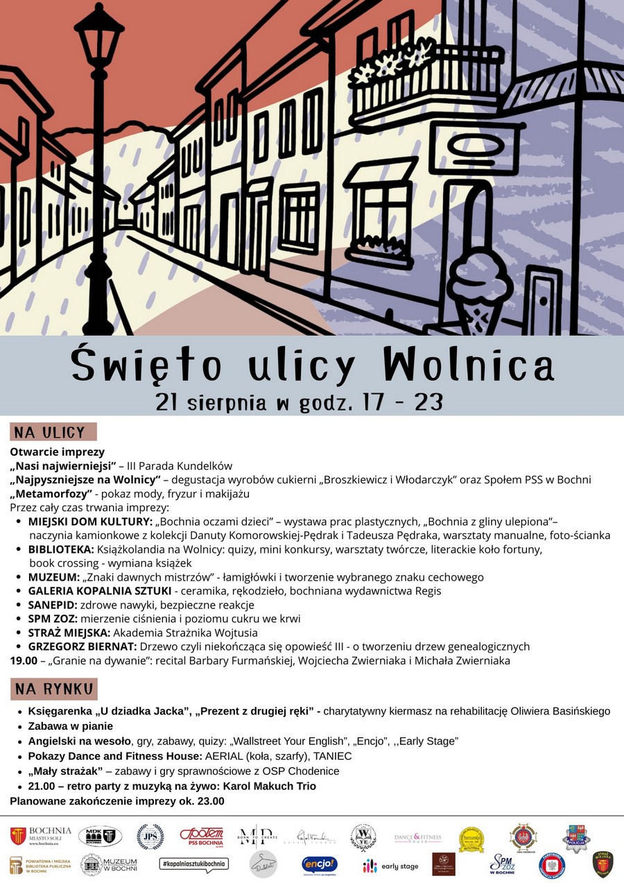 Święto ulicy Wolnica w Bochni 2026. Parada kundelków, pokazy, koncerty i atrakcje – PROGRAM