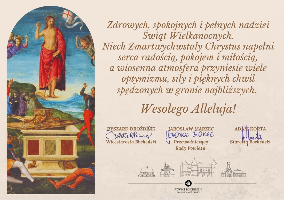 Życzenia od władz Powiatu Bocheńskiego