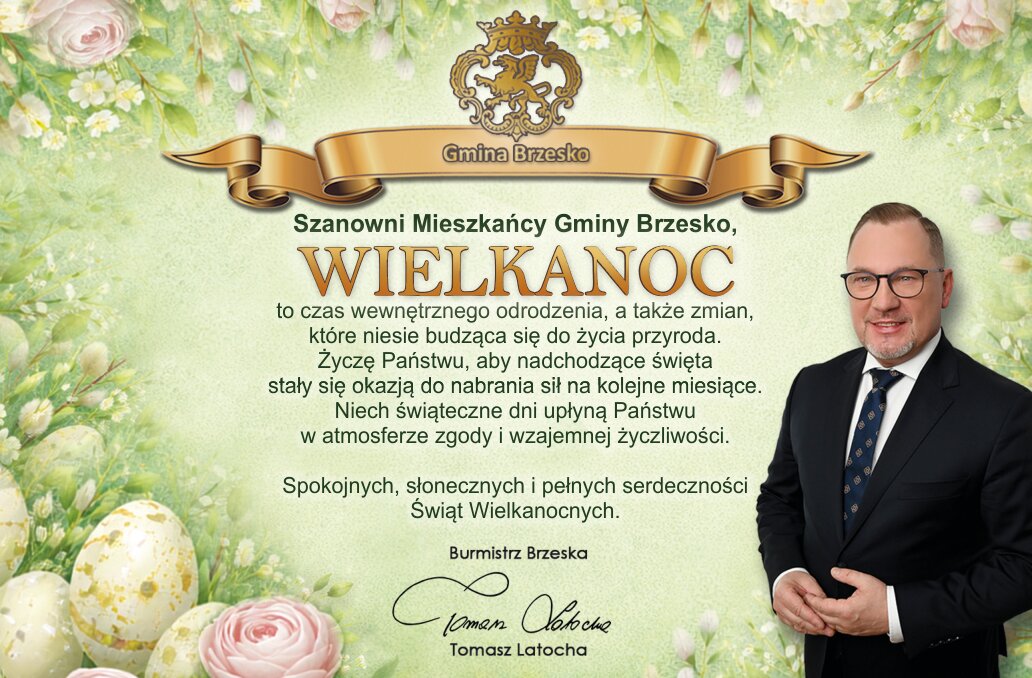 Życzenia od Burmistrza Brzeska