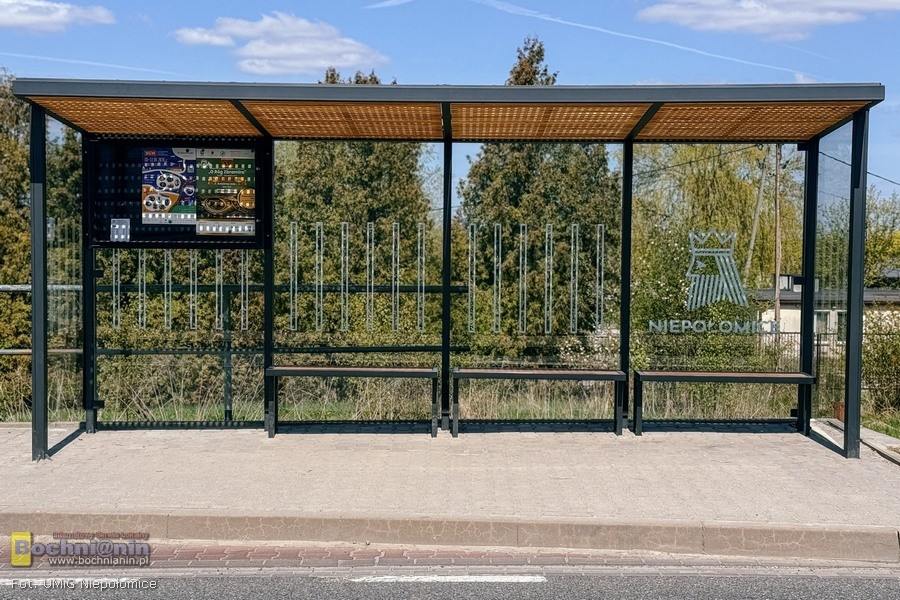 36 nowych wiat przystankowych w gminie Niepołomice. To nie koniec zmian