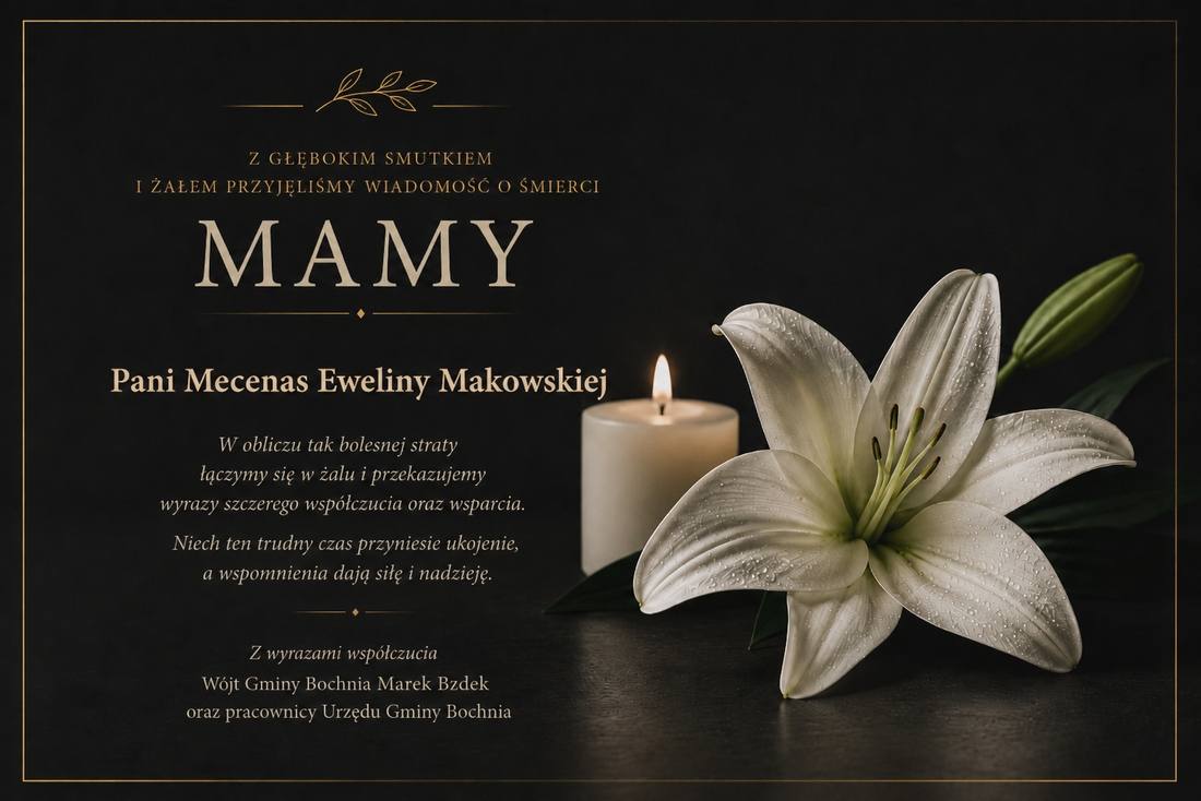Kondolencje od Wójta Gminy Bochnia