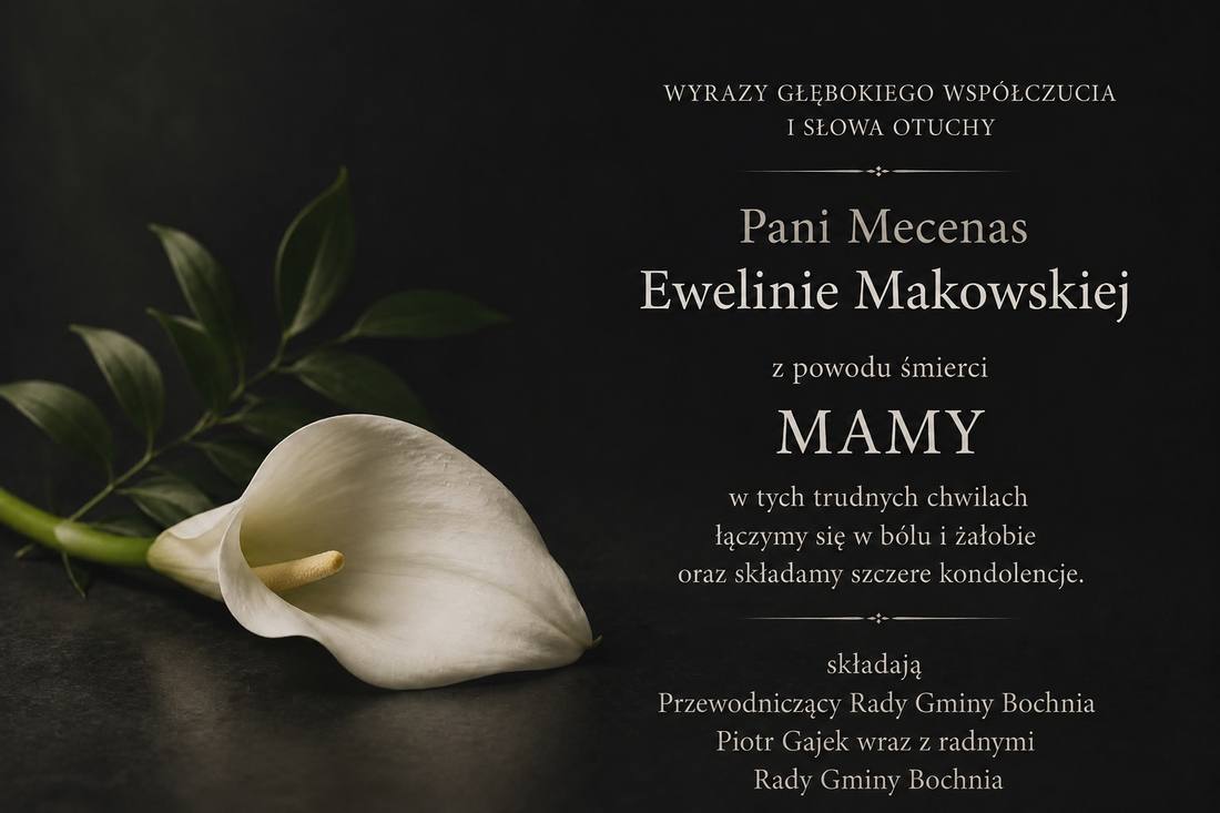 Kondolencje od Rady Gminy Bochnia