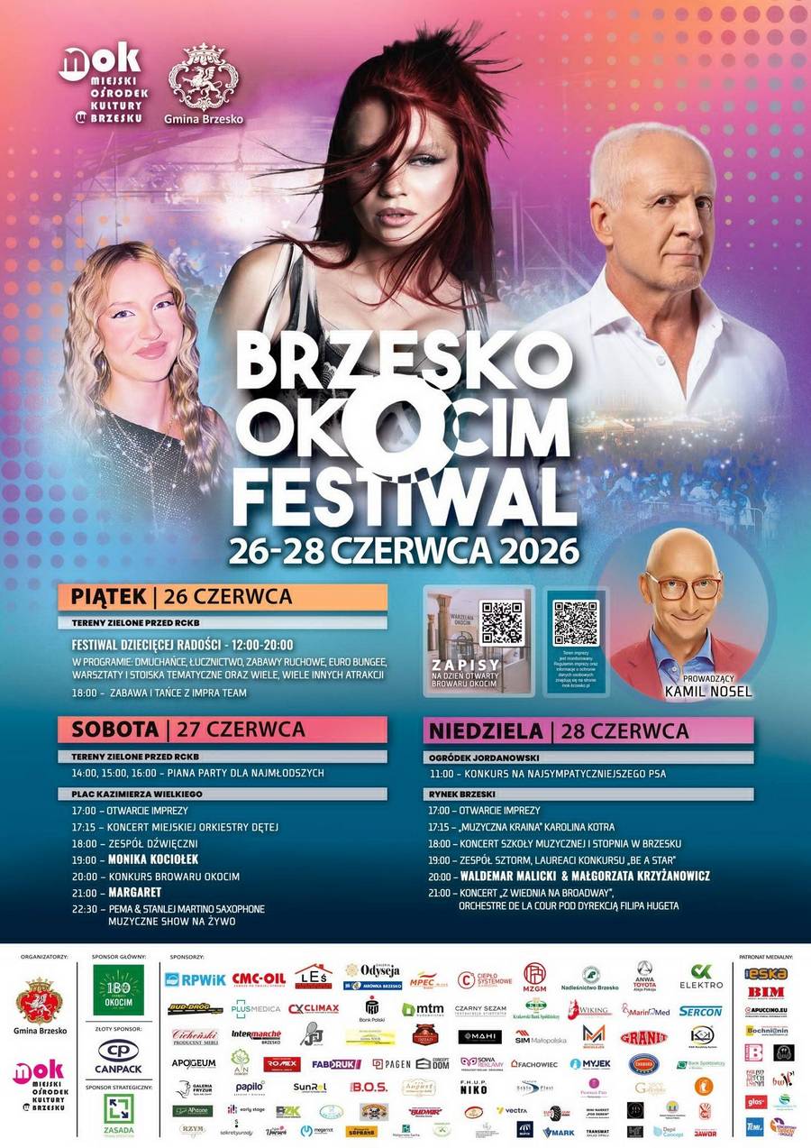 Brzesko Okocim Festiwal 2026 – PROGRAM