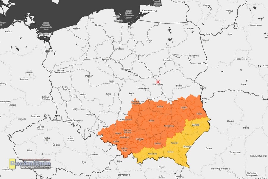 Nadciągają gwałtowne ulewy i burze – OSTRZEŻENIE