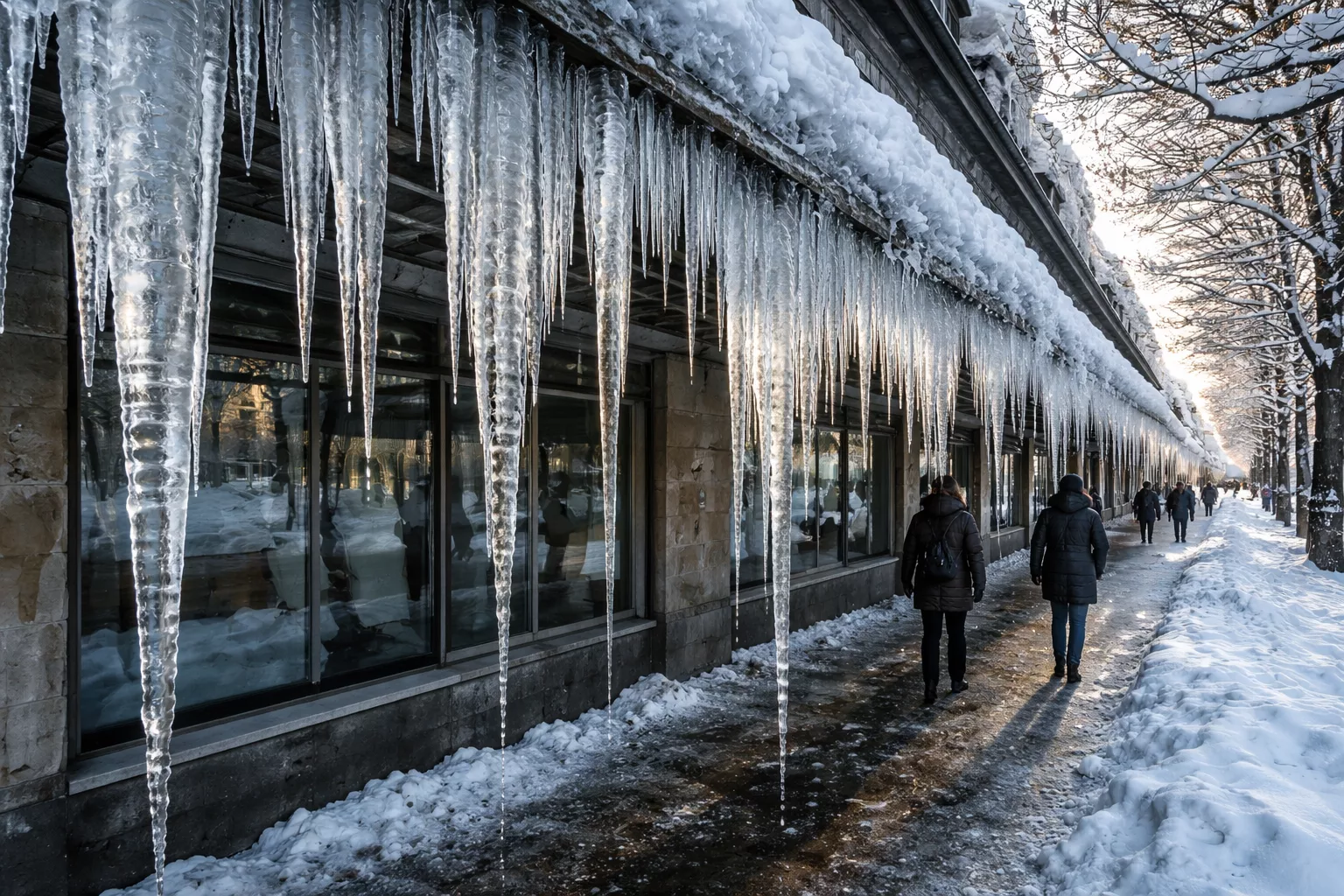 Rządowe Centrum Bezpieczeństwa ostrzega. Obowiązek odśnieżania dachów i usuwania sopli lodowych