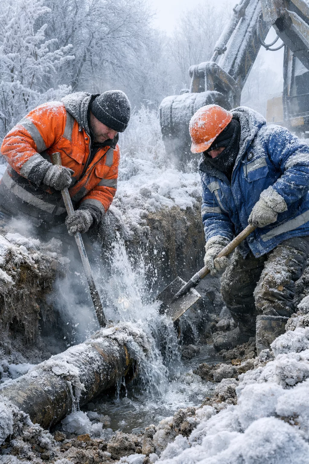 Mróz i odwilż zwiększają ryzyko awarii wodociągowych w Świnoujściu