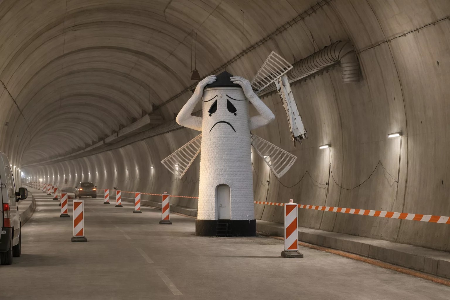 Nocne utrudnienia w tunelu w Świnoujściu. Kierowcy muszą przygotować się na ruch wahadłowy