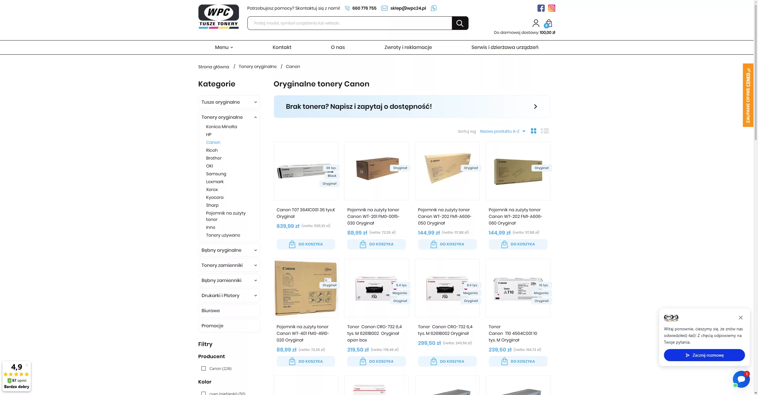 Oryginaly vs zamienniki tonerów Canon – czy warto dopłacać?