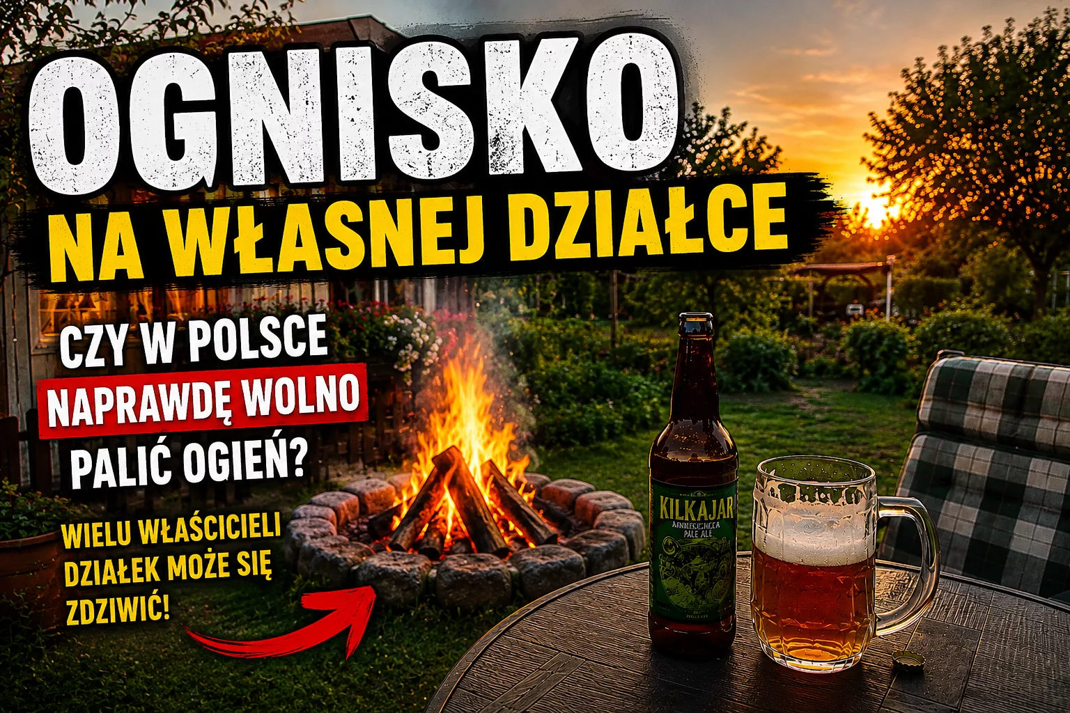 Ognisko na własnej działce. Czy w Polsce naprawdę wolno palić ogień? Wielu właścicieli działek może się zdziwić