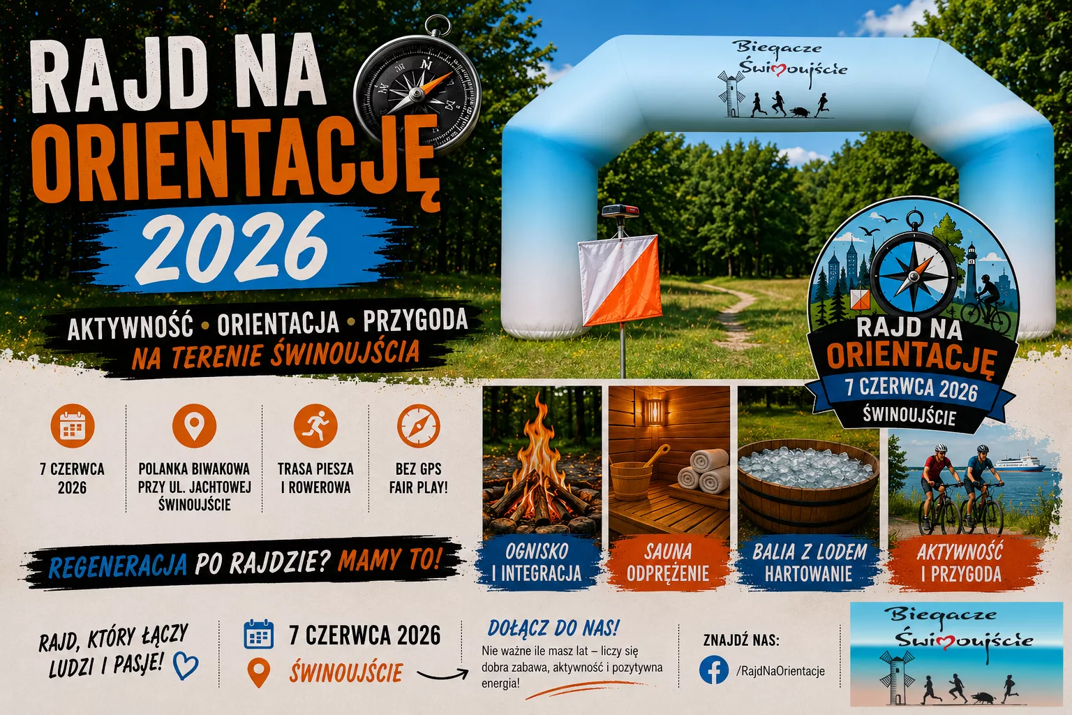 Rajd na Orientację wraca do Świnoujścia. Aktywna przygoda nad morzem już 7 czerwca 2026